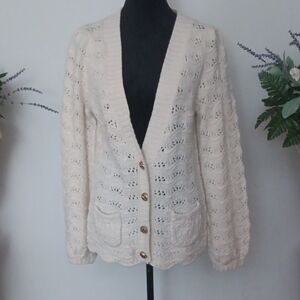 Juicy Couture Cream Knit Cardigan